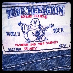True Religion skinny jeans, size 27