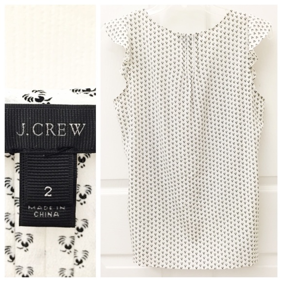 J. Crew Silk Cascade Blouse in Abstract Peacock - Picture 3 of 4