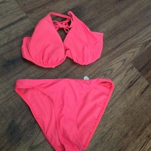 Coral body glove 2 piece bikini