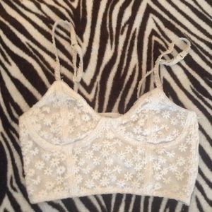Pins and needles daisy bralette
