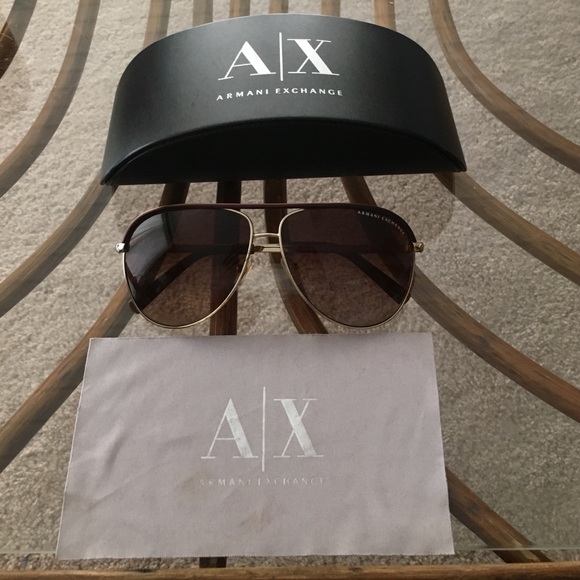 Armani Exchange Aviator Sunglasses