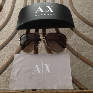 Armani Exchange Aviator Sunglasses