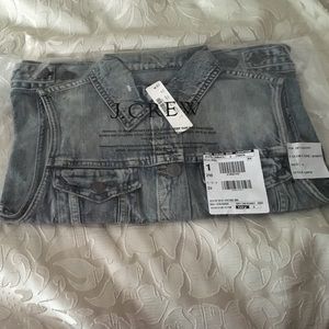 BNWT jean vest just in time for summer!