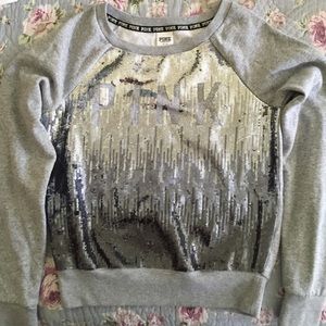 Pink Victoria Secret Gray sweater