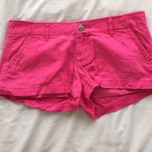 Pink Jean shorts