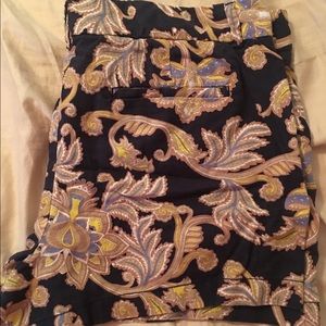 Loft paisley shorts