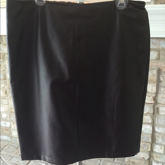 Chocolate colored leather skirt!