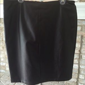 Chocolate colored leather skirt!