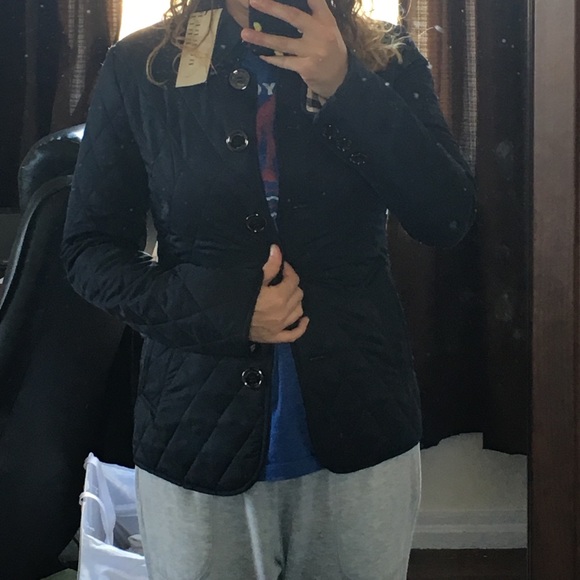 Modeling blue jacket - Picture 3 of 4