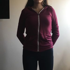 Maroon hoodie from tilly's