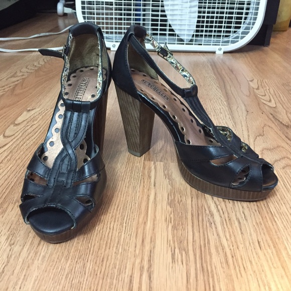 Seychelles Heeled Peeptoe Ankle Strap