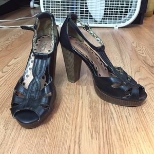 Seychelles Heeled Peeptoe Ankle Strap