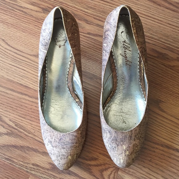 Anthropologie Miss Albright Cork Heels