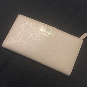 Kate Spade tan leather wallet