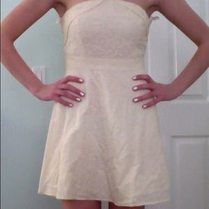 URBAN OUTFITTERS cream dress size 6