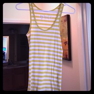 White & yellow tank top
