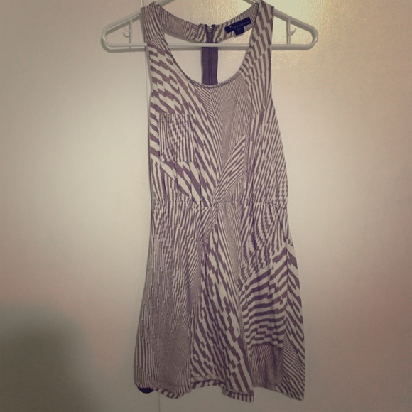 Tunic with unique back