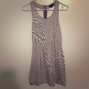 Tunic with unique back