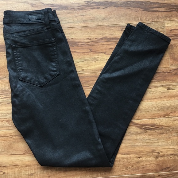 PAIGE Denim - Verdugo Coated Ultra Skinny Ankle Jeans
