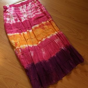 Lane Bryant Tie-dyed Broom Skirt 26/28