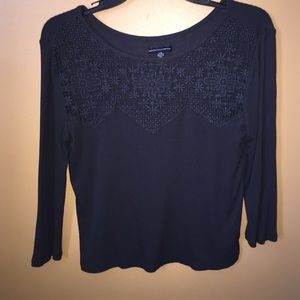 Cute Navy Blue Shirt