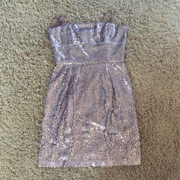 BCBGMaxazria short sequined cocktail dress