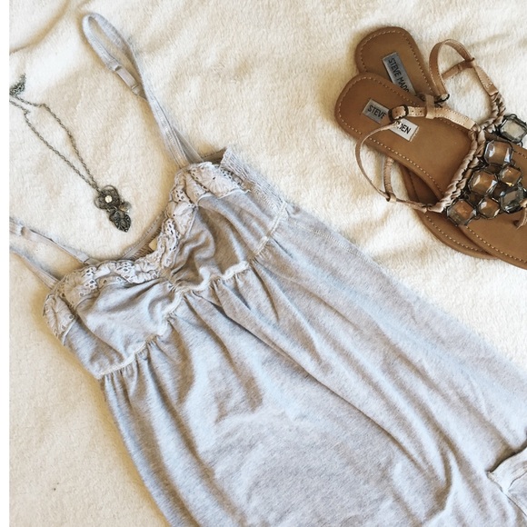 Abercrombie & Fitch Dresses & Skirts - 🌟 Grey spaghetti strap dress with pockets🌟