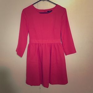 Coral 3/4 sleeve dress