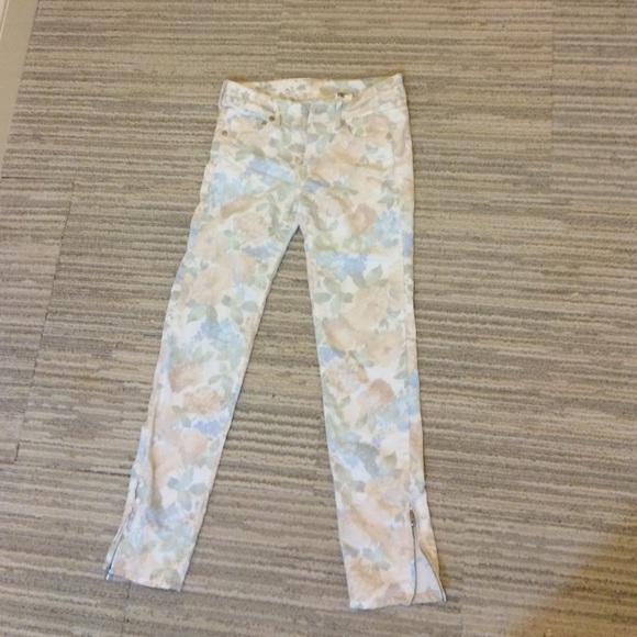 Floral Jeans Jeggings