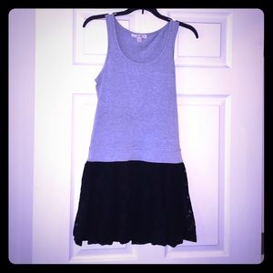 Grey & black skater dress