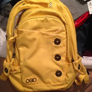 Yellow Ogio laptop backpack