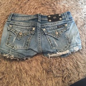 Miss me size 25 jeans shorts.