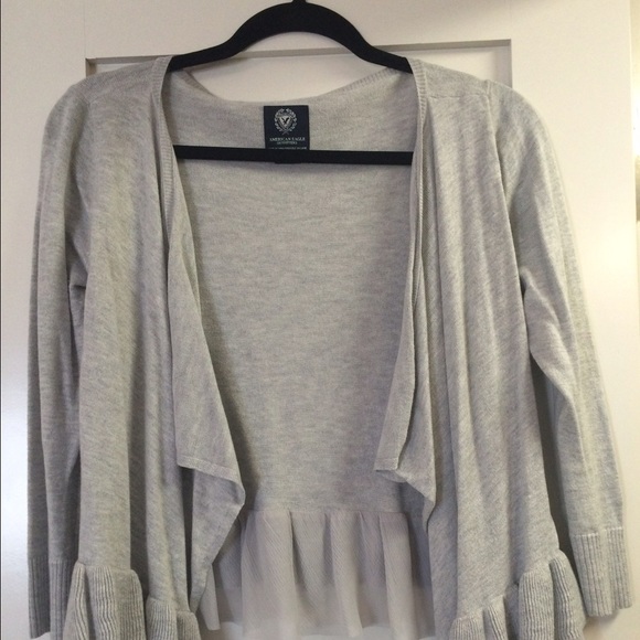 Gray cardigan