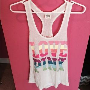 Pink Tank Racer Back Top