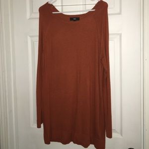 Burnt orange sweater tunic or dress!