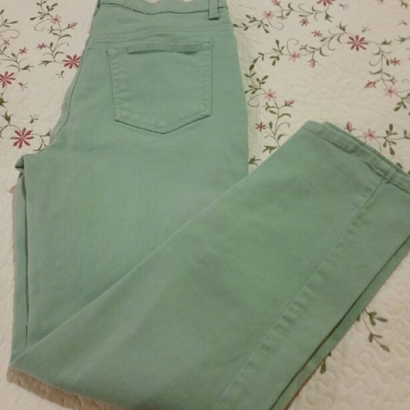 Green Gloria Vanderbilt Jean