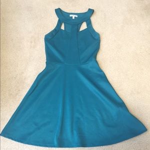 Teal Charlotte Russe skater dress