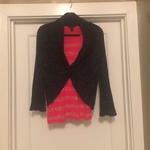 Black and silver sweater