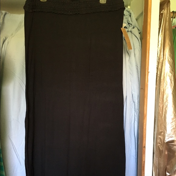 Black maxi skirt