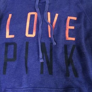 Purple Victoria Secret Pink collection sweatshirt