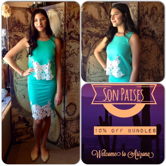 Potters House Dresses & Skirts - Mint Two Piece Dress-SALE