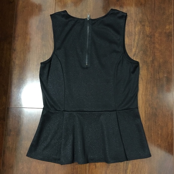 black peplum top - Picture 2 of 4