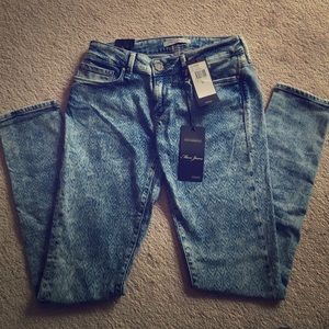 Mavi laser pattern skinny jeans