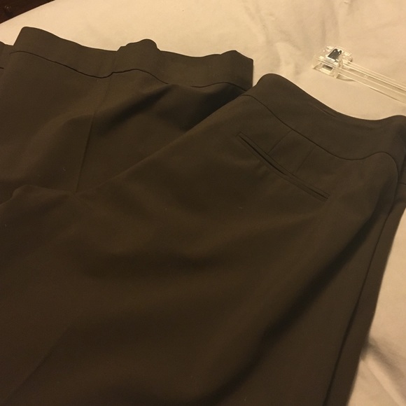 Wide leg brown slacks