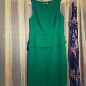 The Limited Green Peplum Sheath!