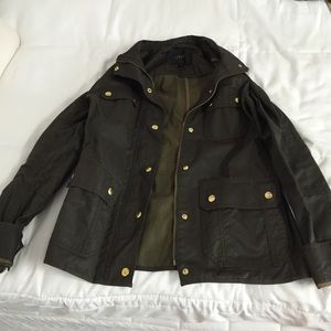 J crew army jacket green