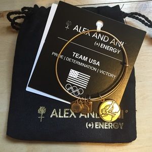 Alex & Ani Team USA bracelet, skier