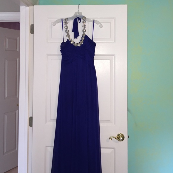 Navy blue/purple prom dress - Picture 1 of 4
