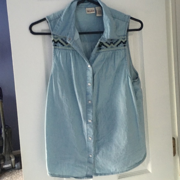 Denim top