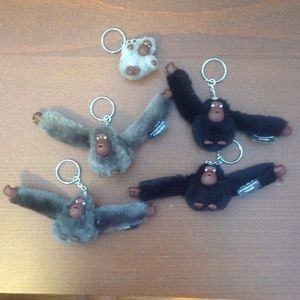 Lot of 5 Kipling key chains